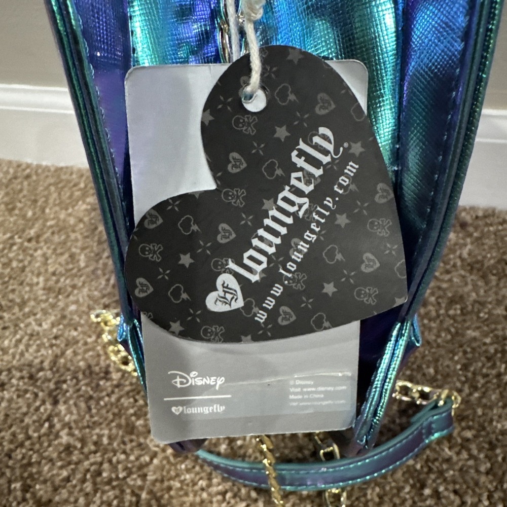 NEW Lounge Fly Ariel Sea Shell Bag Disney Little Mermaid Aurora Purse Crossbody - Picture 6 of 10